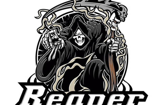 暗黑系死神裁片印花，彰显个性服装印花