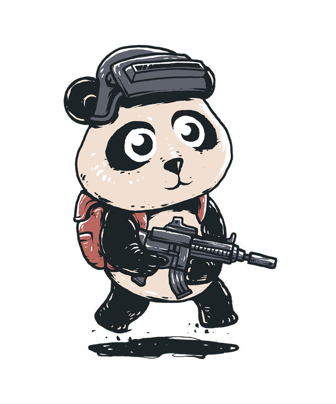 熊猫战士：个性化的服装印花设计