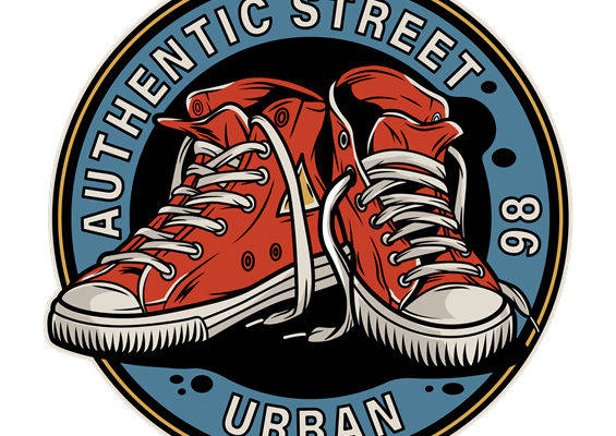 复古街头风裁片印花设计，时尚潮流服装印花素材