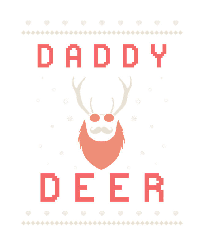 时尚复古风Daddy Deer服装印花图案
