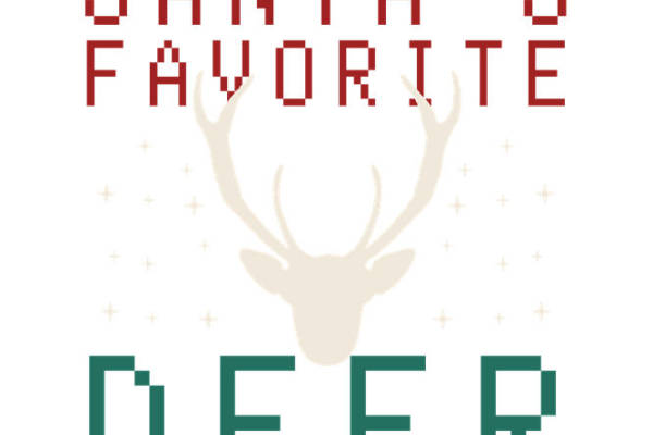 圣诞驯鹿图案裁片印花，打造节日服装