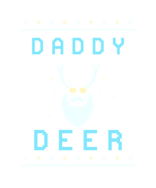 自然风像素风格DADDEY DEER服装印花裁片