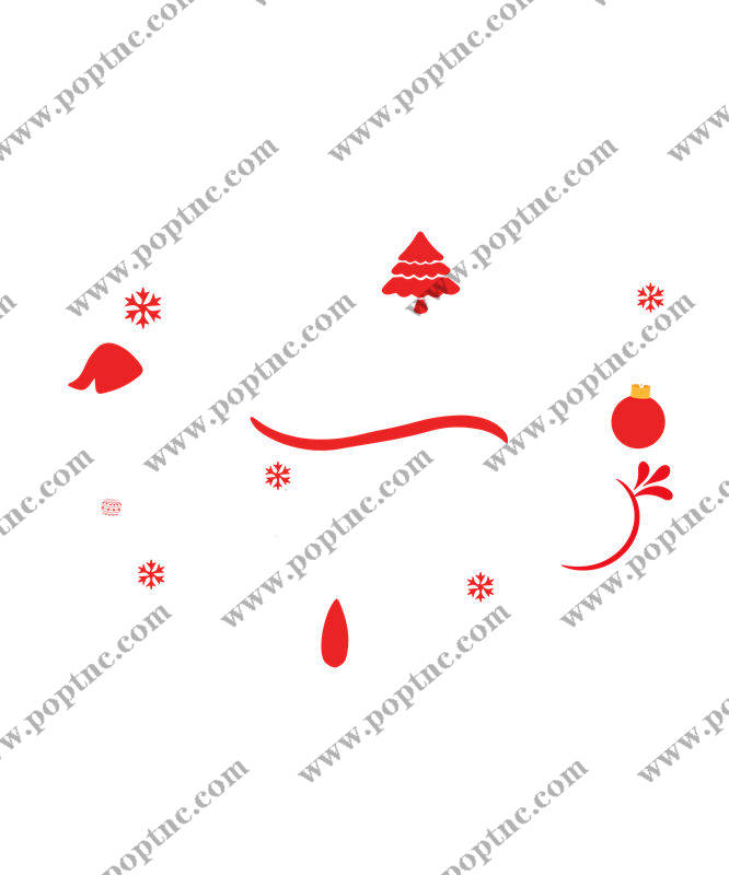 圣诞主题裁片印花:打造节日服装的点睛之笔