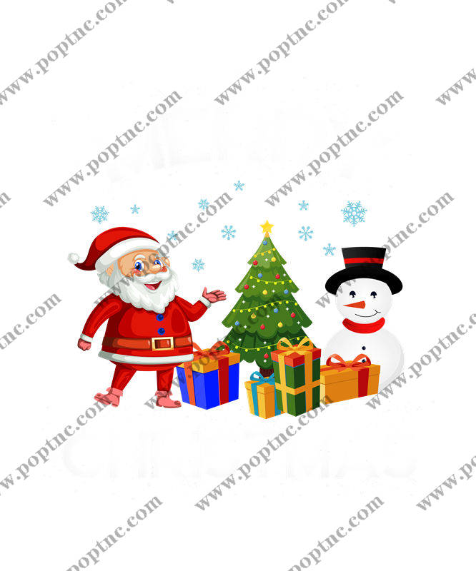 圣诞老人与雪人:服装印花素材的完美选择