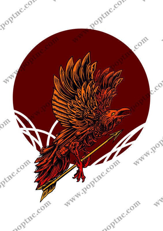 凤凰涅槃:服装印花裁片设计灵感