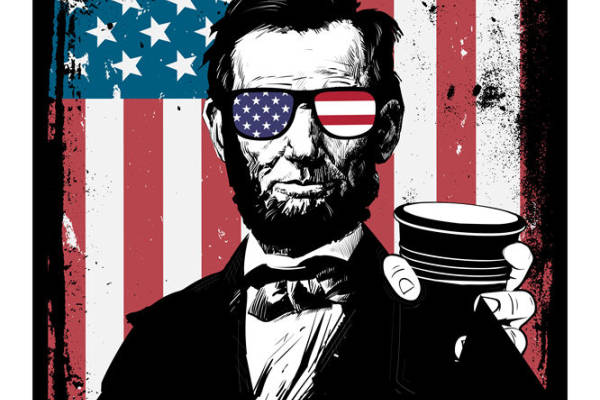 复古美国国旗风格裁片印花，打造个性服装