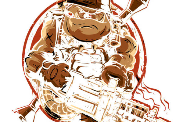 复古军事风裁片印花图案，适合服装设计