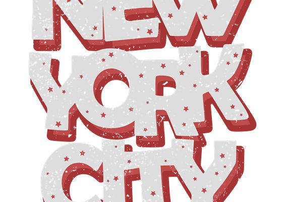 复古纽约星点图案服装印花裁片