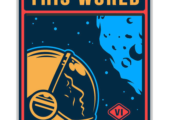 宇航员头盔图案裁片印花，打造独特太空风格服装