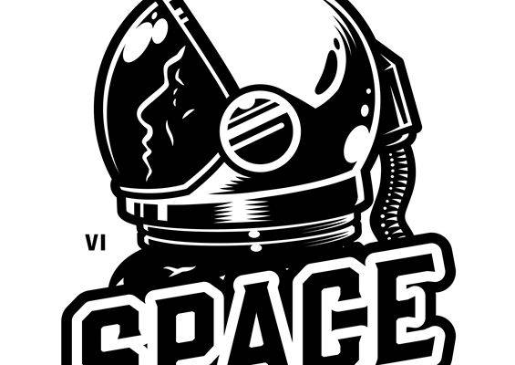 太空宇航员头盔印花裁片，创意服装印花素材