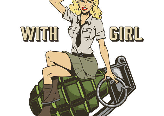 个性潮流服装印花图案：复古军旅风裁片印花