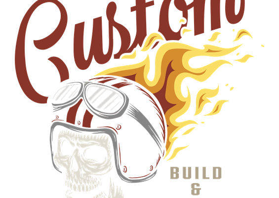 复古火焰头盔图案，完美适用于服装印花与裁片印花