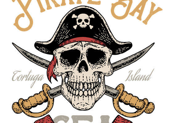 海盗主题裁片印花：打造个性服装