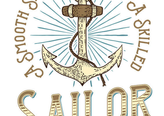 海风与锚的浪漫印花设计：服装印花裁片灵感