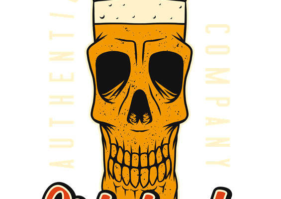 骷髅啤酒杯：独特设计的服装印花裁片