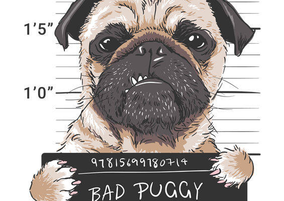 萌趣小哈巴狗图案，轻松打造个性服装印花