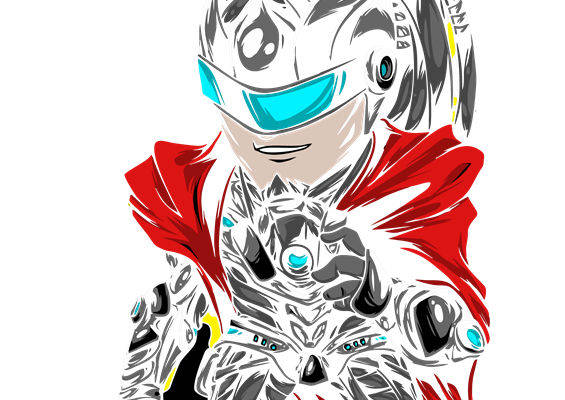 未来科技感裁片印花，打造个性服装