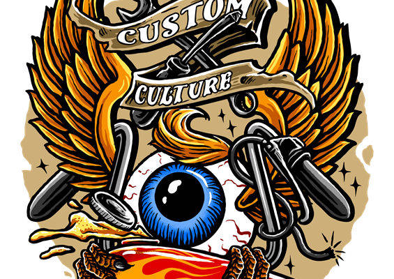 酷炫机车风格裁片印花，打造个性服装