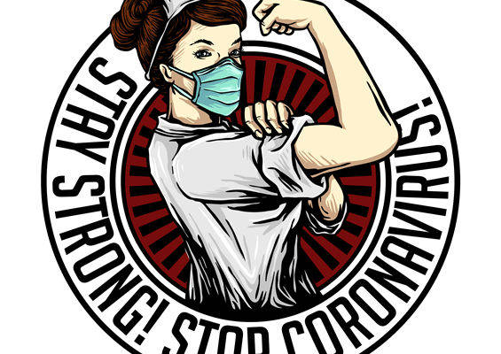 强韧抗疫护士印花图案，打造坚韧时尚服装