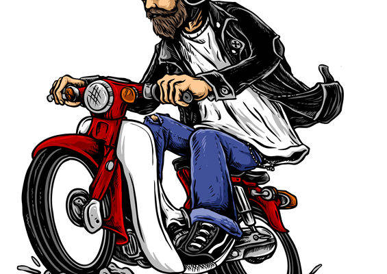 复古机车风裁片印花，为服装增添个性魅力