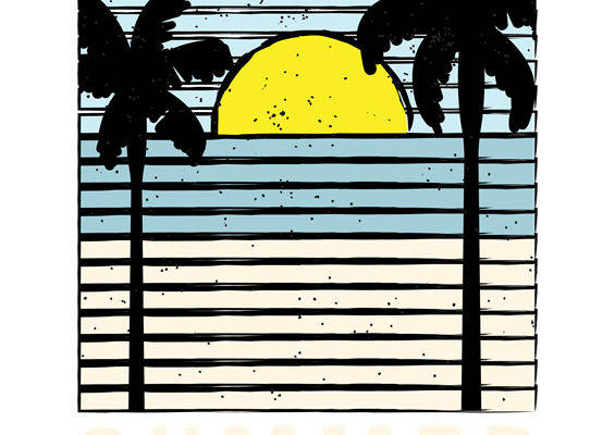 复古夏日风情服装印花图案，打造经典复古风格