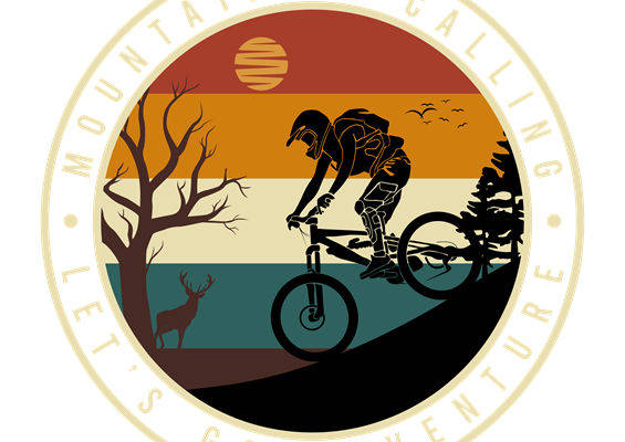 自然山地骑行图案，打造户外风格服装印花