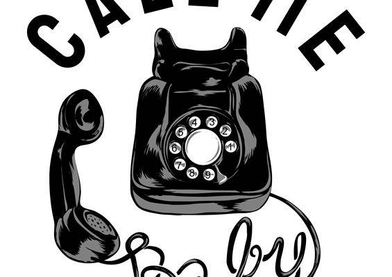 复古电话图案裁片印花，打造个性服装