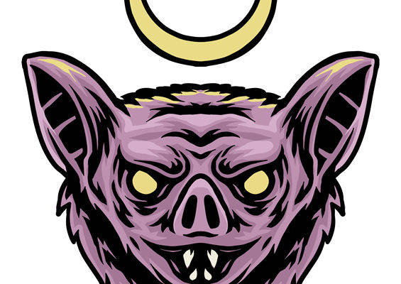 恶魔头像裁片印花：万圣节服装印花设计灵感