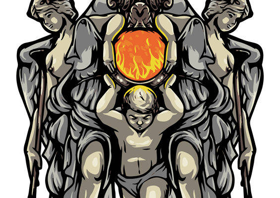 神秘火焰与天使的服装印花裁片