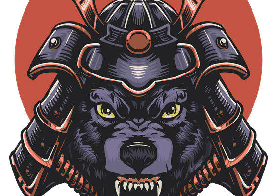 猛兽武士头盔图案：服装印花裁片设计灵感