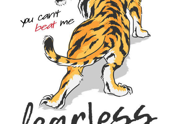 老虎图案裁片印花，彰显无畏精神的服装印花