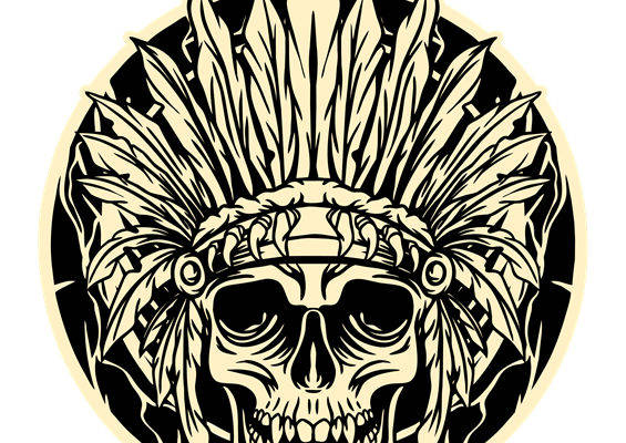 复古印第安头饰图案，打造独特服装印花