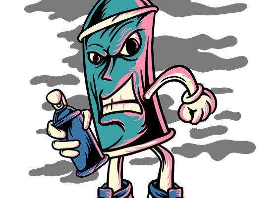 创意涂鸦风格裁片印花，打造个性服装