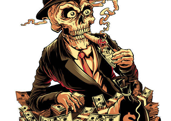 骷髅头纹样裁片印花，打造独特个性服装