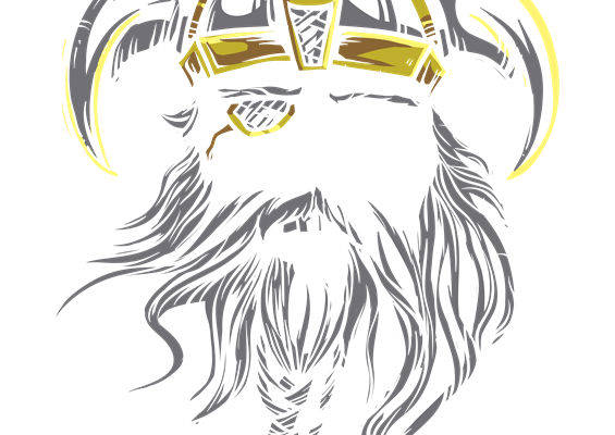 古风神兽纹样服装印花裁片设计