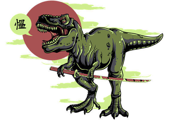 恐龙纹路裁片印花，打造个性服装