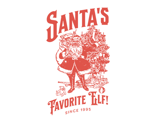 卡通圣诞老人头像变形英文字母图案圣诞树图案