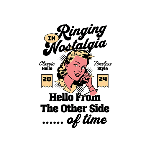 卡通女孩头像手绘电话女孩卡通英文字母图案