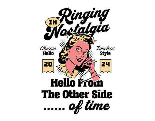 卡通女孩头像手绘电话女孩卡通英文字母图案