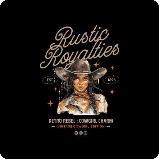 卡通人物头像牛仔头像手写英文字母图案牛仔女孩头像