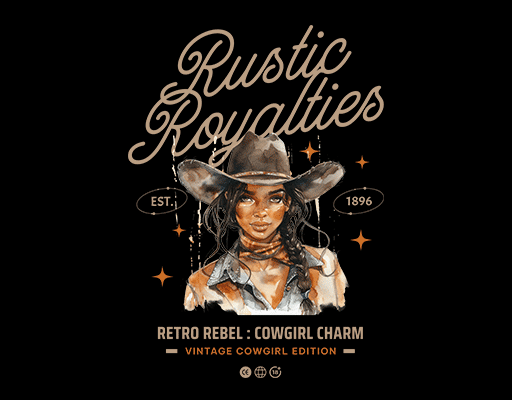 卡通人物头像牛仔头像手写英文字母图案牛仔女孩头像