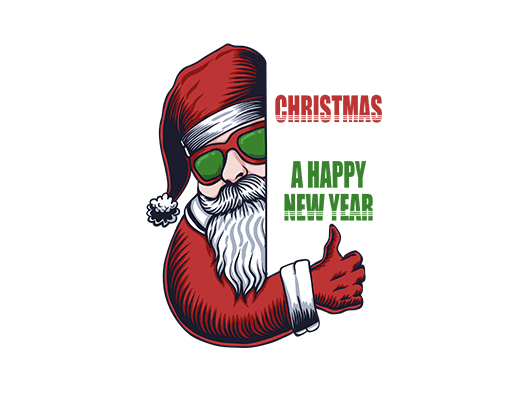 卡通圣诞老人图案卡通老头图案圣诞印花图案