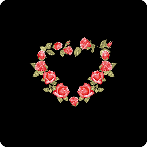 卡通爱心花朵爱心形状玫瑰爱心图案