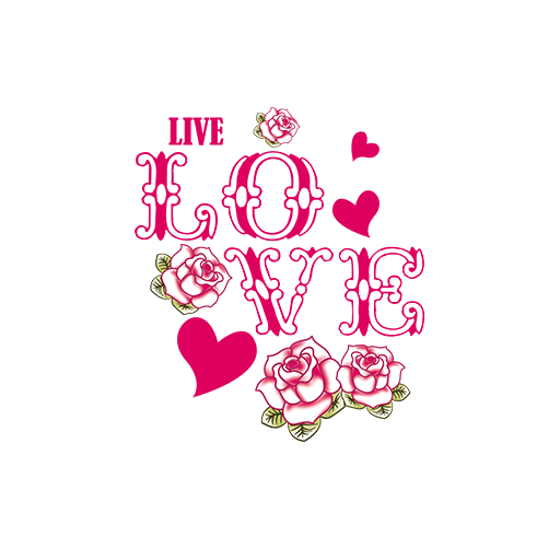 卡通花朵手绘花朵卡通英文字母图案女装印花素材复古英文字母