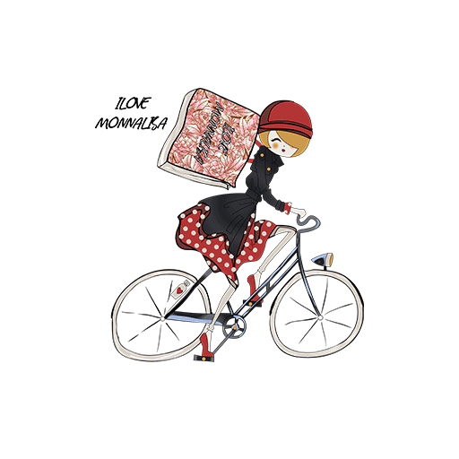 卡通骑车女孩自行车女孩简笔卡通女孩头像