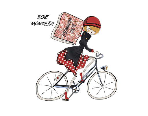 卡通骑车女孩自行车女孩简笔卡通女孩头像