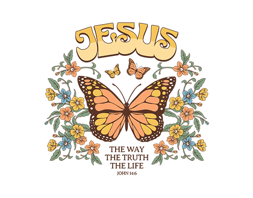 卡通蝴蝶图案手绘蝴蝶彩色蝴蝶印花素材