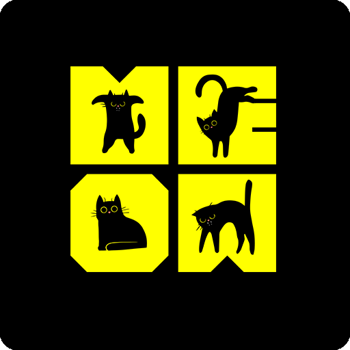 黑色猫咪图案可爱猫剪影图案卡通英文字母图案