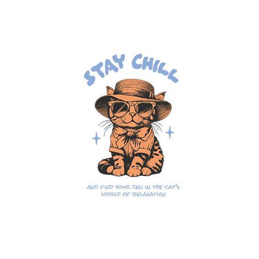 可爱猫咪头像手绘猫咪戴帽子的猫印花素材