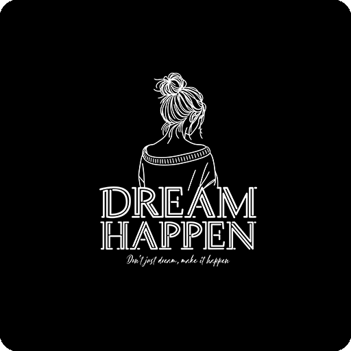 卡通人物图案卡通女孩背影图案手写英文字母图案